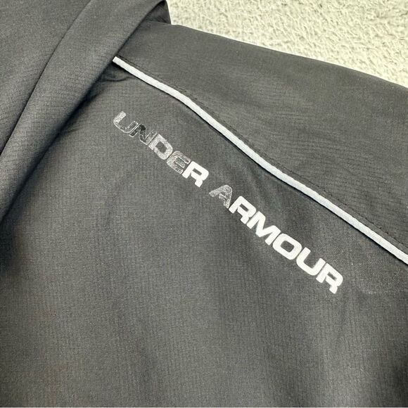 Vanderbilt Under Armour Storm Jacket Mens Medium Black Gray Allseason Gear Loose - Picture 9 of 16